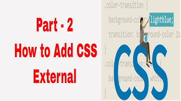 How to Add CSS - External | CSS Tutorial in Tamil | Part - 2