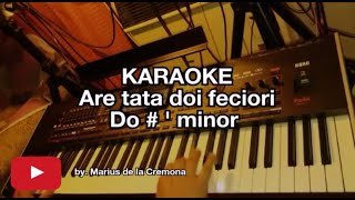 Are tata doi feciori (Do # ' min) - KARAOKE