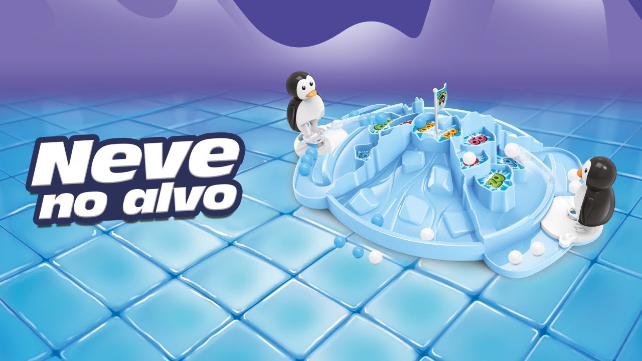 Jogo Pinguim Neve no Alvo Multikids - BR1477 - Azul