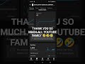 THANK YOU ALL YOUTUBE FAMILY MEMBER'S #excel #excelshorts #excelshortcuts