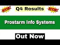 Prostarm Info Systems Q4 Results 2026 | Prostarm Info Systems Results Today | Prostarm Info Share