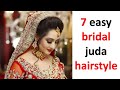 7 easy juda hairstyle for bridal || unique hairstyle || high bun hairstyle || gajra hairstyle