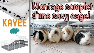 Déballage et assemblage d'une cage Kavee et sa litière réutilisable - Je réagis!