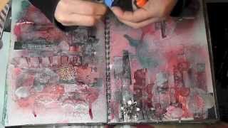 Mixed Media Friday - Art Journal Using your Scraps