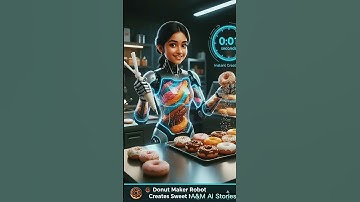Donut Maker Robot Creates Sweet Magic Instantly! 🤖 #shorts #ai #robot #dessert #donut