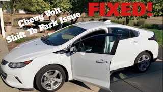 2nd Gen Chevy Volt Shifter Replacement  Shift To Park Issue Solved.