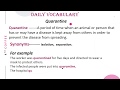 Quarantine  Meaning with examples  Learn English  My ...