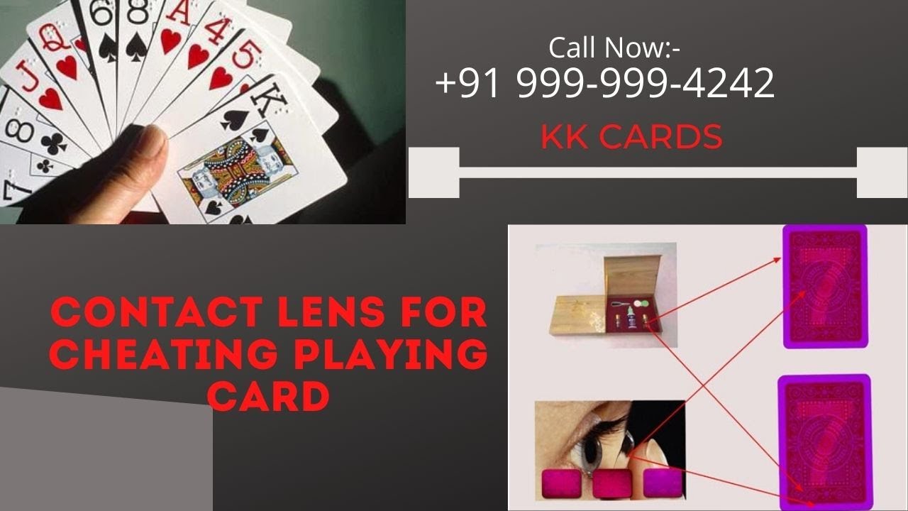 SPY Cheating Playing Cards Lenses | Invisible Contact Lens | Call: 📞 9999994242