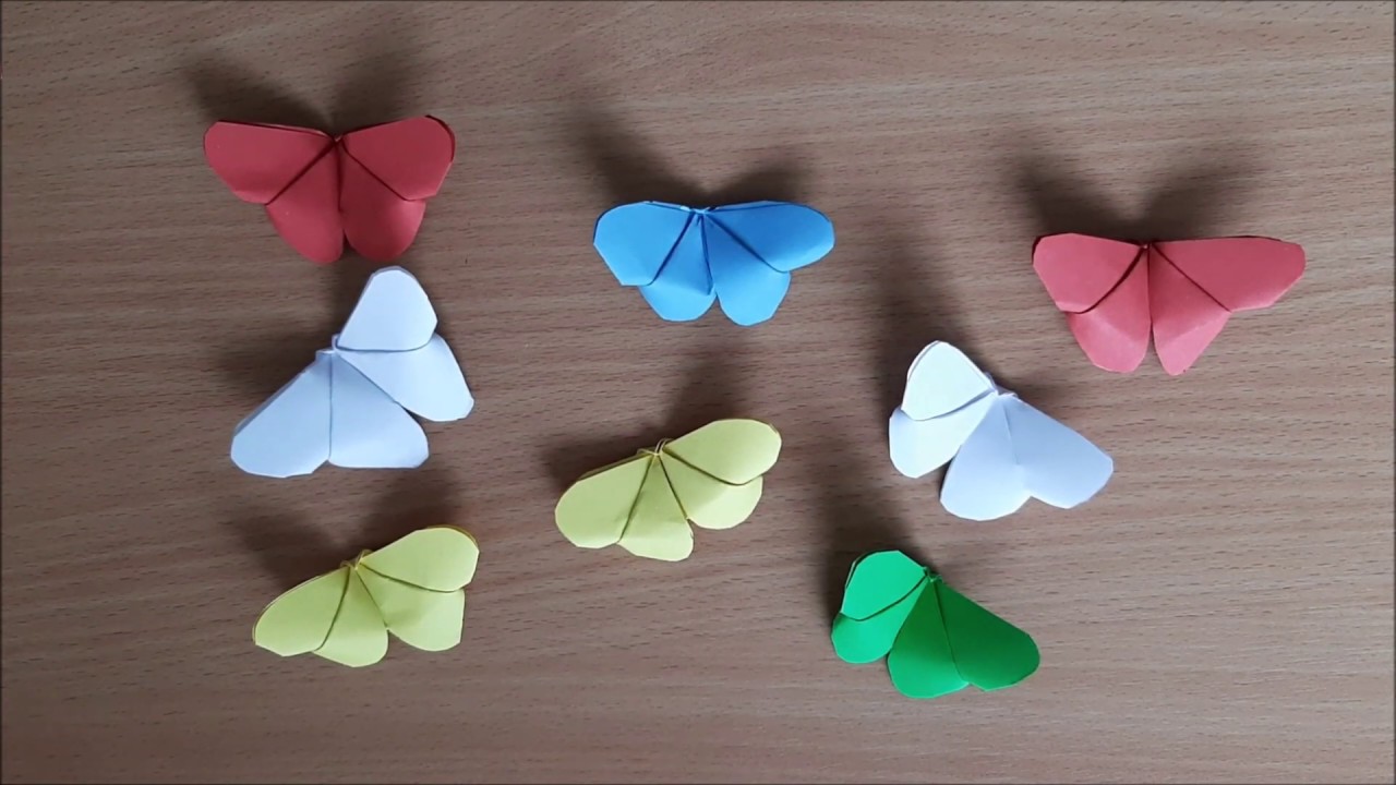 Návod na origami motýla YouTube