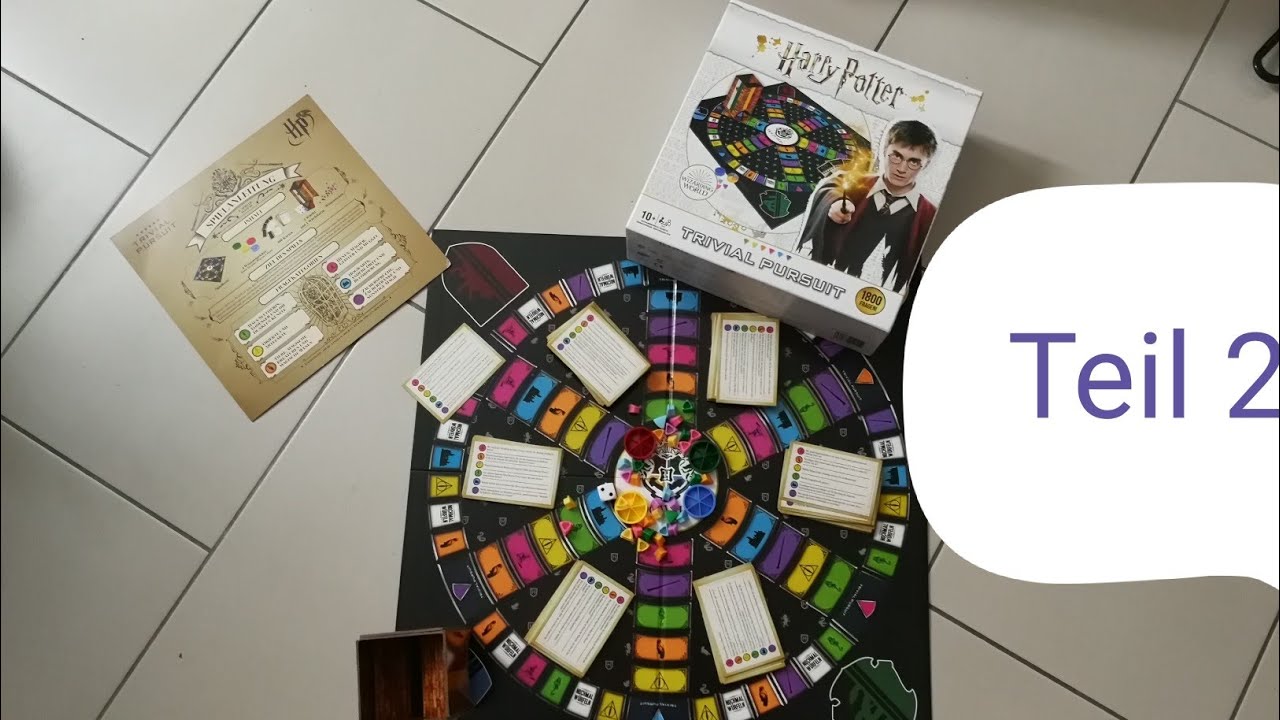 Harry Potter Quiz Teil 2 Trivial Pursuit, HP, spannendes Spiel, Gryffindor, Slytherin