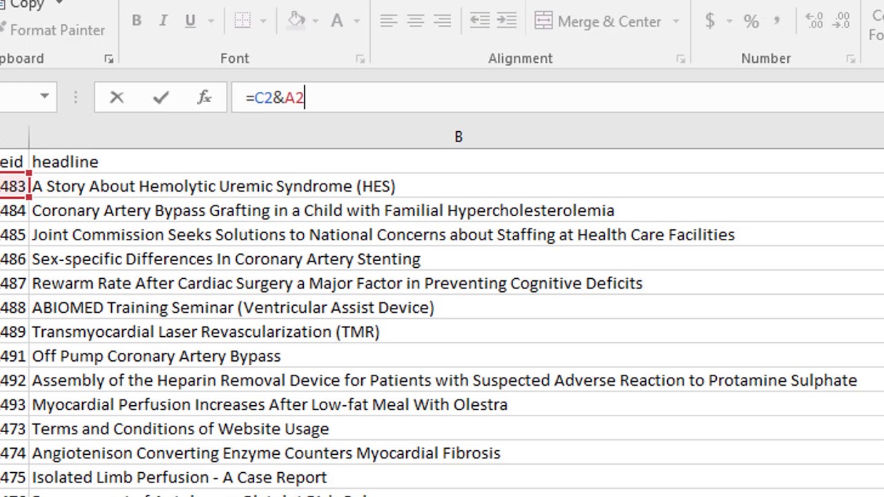 How To Merge Columns In Excel YouTube