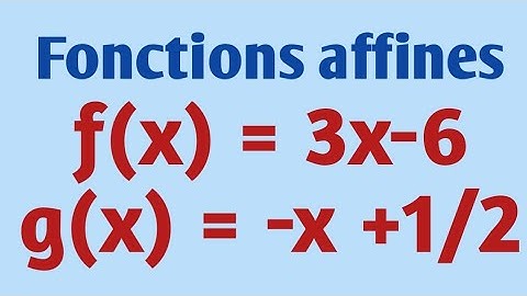 💥Fonction affine : Tableau de signe, de variation et la représentation graphique .