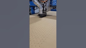 3230 holes to maximize the vacuum pump before starting our next job @shopsabre #cnc #cabinets