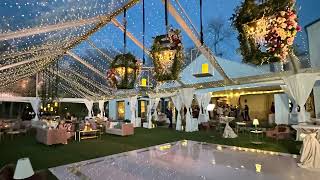 Clear Top Wedding Tent With Le Lights - Dallas Tx