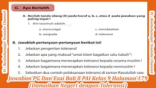 Jawaban ayo berlatih bab 8 halaman 179 pai kelas 9 akan kita bahas
pada kesempatan kali ini, dari pertanyaan-pertanyaan tersebut. pad...