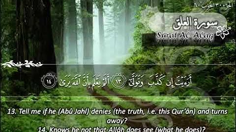 096 سورة العلق | ماهر المعيقلي Sûrat Al 'Alaq | Maher Al Muaiqly