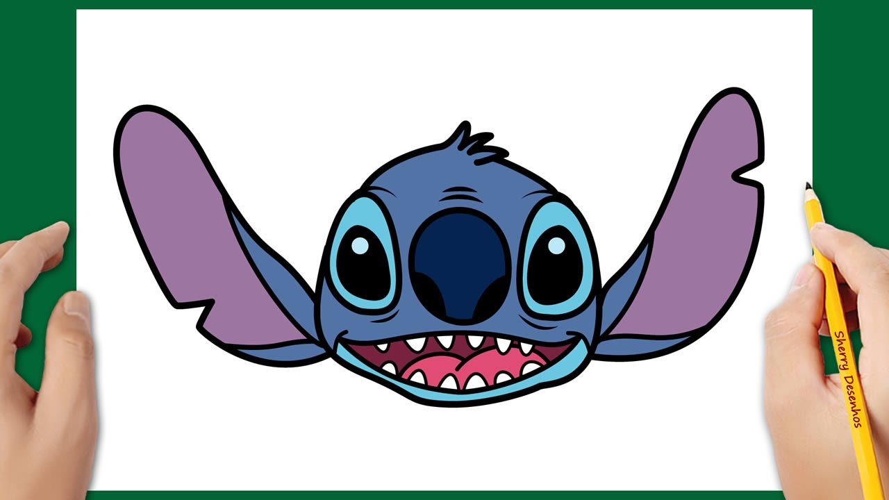 Como DESENHAR o STITCH - Como DIBUJAR a STITCH - How to DRAW STITCH 