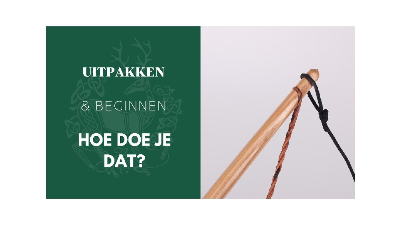 Nieuwe boog uitpakken en opspannen