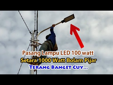 Video: Berapa watt yang digunakan lampu jalan LED?