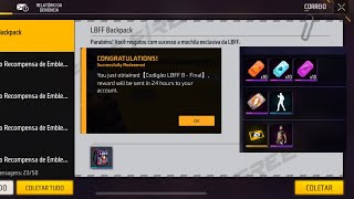 RESGATE AGORA! CODIGUIN INFINITO QUE TODOS PODEM RESGATAR, PRÊMIOS FINAL LBFF