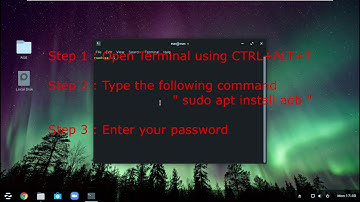 This is how to install ADB support in linux !