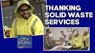 Volunteers Show Appreciation to Irving Solid Waste Services