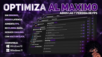 OPTIMIZA Windows 10 y 11 con solo un CLIC🖱️NUEVA Herramienta|(adios LAG y +FPS)📈+Extras|✅ FACIL 2025