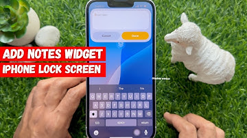 How to Add a Notes Widget on iPhone Lock Screen to Create a New Note Quickly