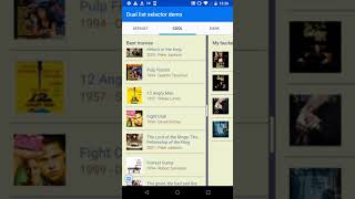 Dual list selector demo for Android