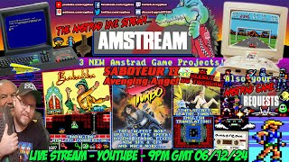 [AMSTRAD CPC]⚡️AMSTREAM 🕹️3 New Amstrad Projects! "Saboteur II", "Babaliba" & "Le Secret Du Tombeau"