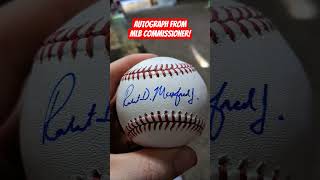 MLB Baseball Autograph MLB Commissioner #mlb #baseball #collectibles
