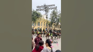 Sáng xem cơ động kỵ binh trình diễn khắp phố #respect #congannhandan #canhsatcodong #short