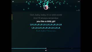 Wild world MR. Big karaoke