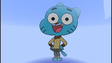 Minecraft - GUMBALL Pixel Art Speed Build