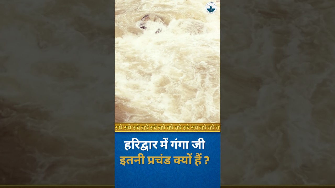 हरिद्वार में गंगा जी का प्रवाह इतना प्रचंड क्यों है? 🌊 #raseshwarideviji #bhakti #ganga #haridwar