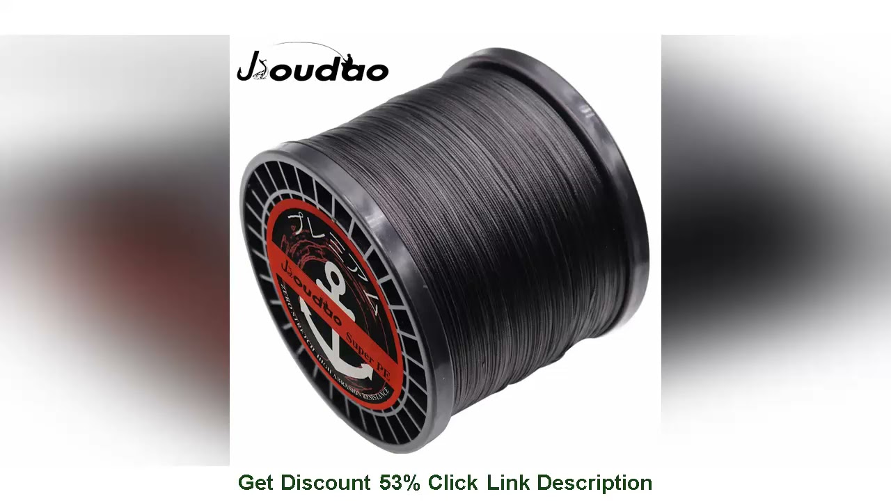 Slide Jioudao 16 Strands 1500M Braided Fishing Line 55LB-280LB Sea Saltwater Fishing 100% PE Braid