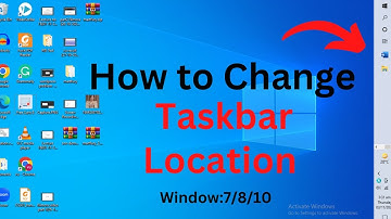 How to Change Taskbar Location || Task bar ko bottom mein kasy laye