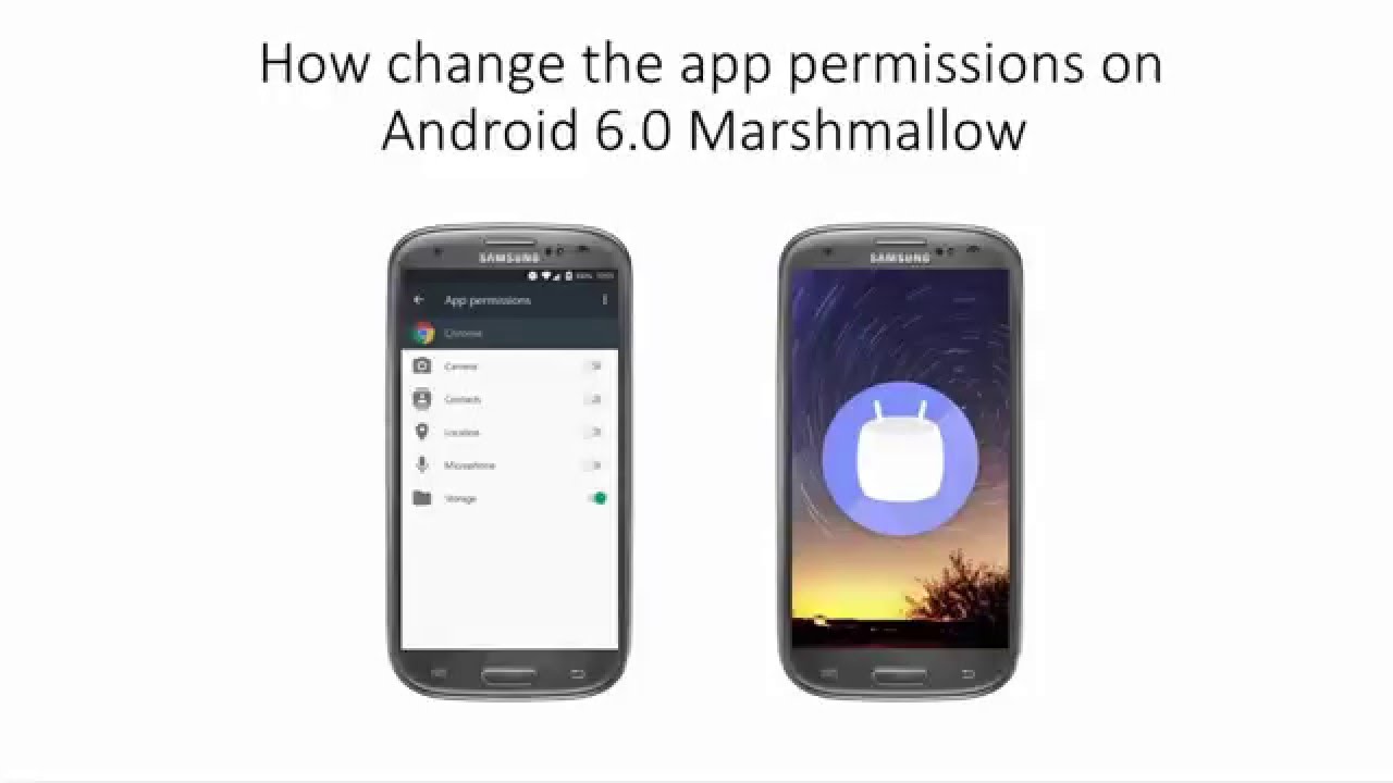 How to change App permissions on Android 6.0 Marshmallow - YouTube