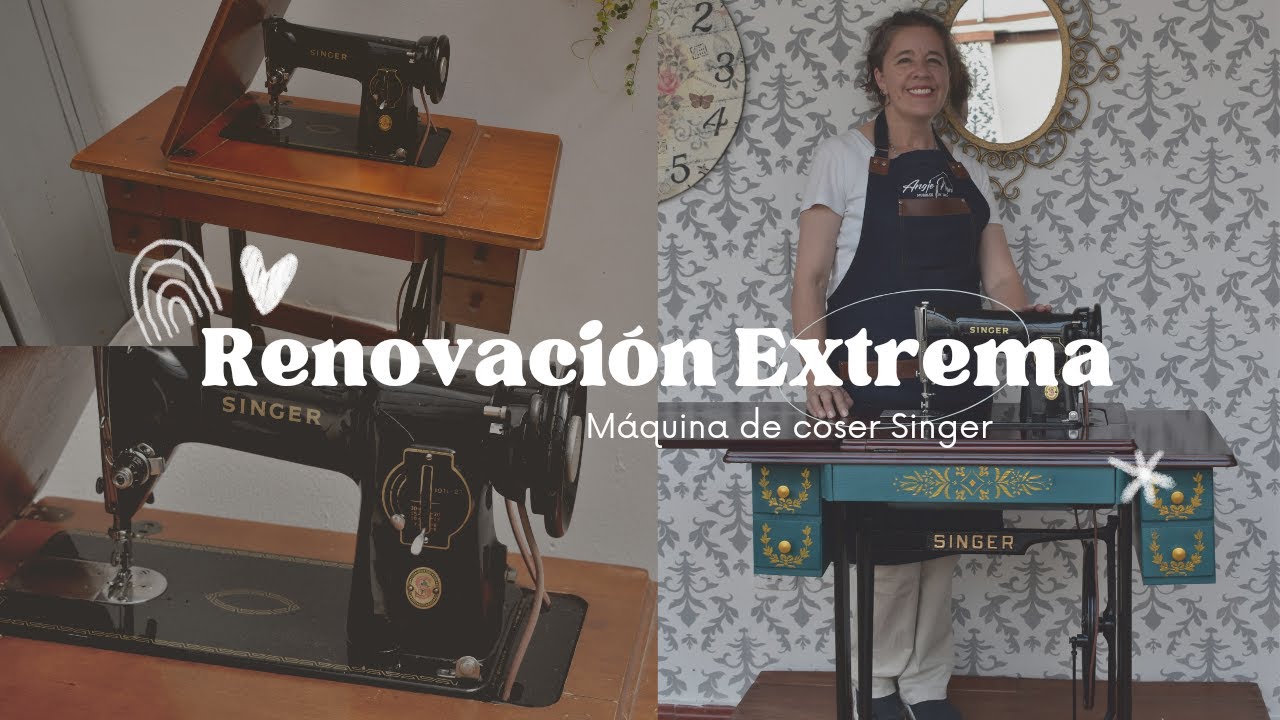 Historia de un mueble: máquina de coser Singer + nuestra restauración -  Amarquimia