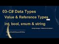 C# Value & Reference Data Types | C# Basic for Beginners | Learn C# Step by Step