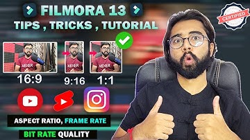 How To Change Project & Video Setting In WonderShare Filmora|| Aspect Ratio|| Frame Rate|| Bitrate||