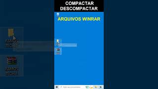 ??Como Compactar e Descompactar um Arquivo WINRAR #shorts