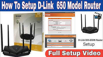 How To Setup D- Link 650 Model Router।Full Setup Video।SR Electronics।