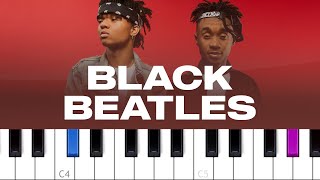 Rae Sremmurd ft Gucci Mane - Black Beatles (piano tutorial)