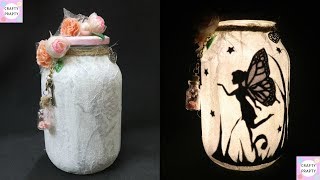 DIY Fairy Jar/Fairy Lantern Tutorial/DIY: Fairy Glow Jars | No Tissue Paper Mason Jar Fairy Lanterns