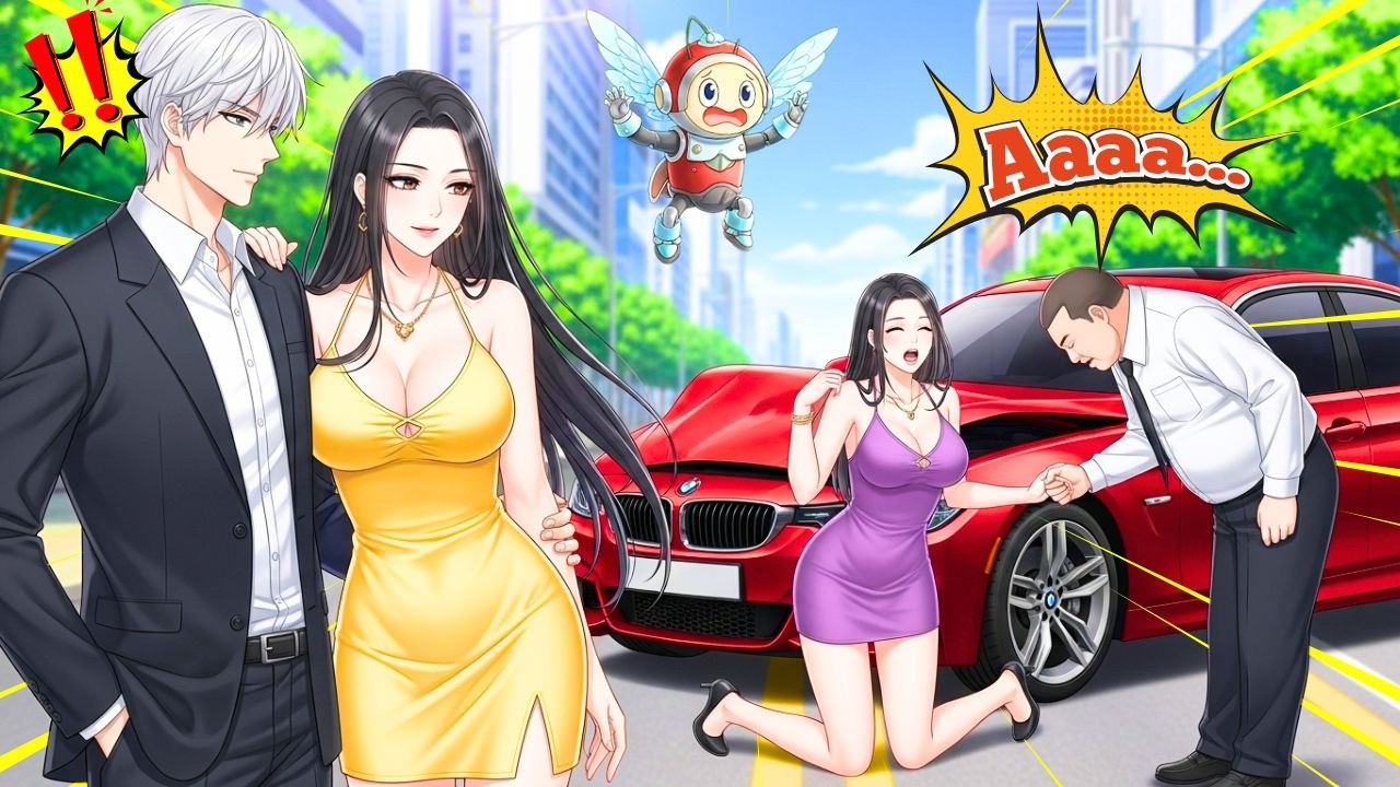 🔥 دهستني BMW وأهانوني، فسحبتُ 1 يوان وجعلتُ الثري يركع مرتجفًا! | أفضل المانهوا