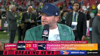 Postgame Sam Darnold Is Him - John Schneider Excited By Seahawks Beat Patriots In Super Bowl Lx