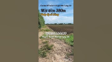 cần bán DT 1 mẫu 4 đất giá 110tr 1 công đất thuộc huyện Thạnh Hóa tỉnh Long An lh 0816556639