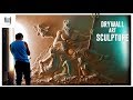 😮 Is it easy to do it.?👌wonderfull Drywall art sculpture technique with joint compound 2019 🧜‍♂️