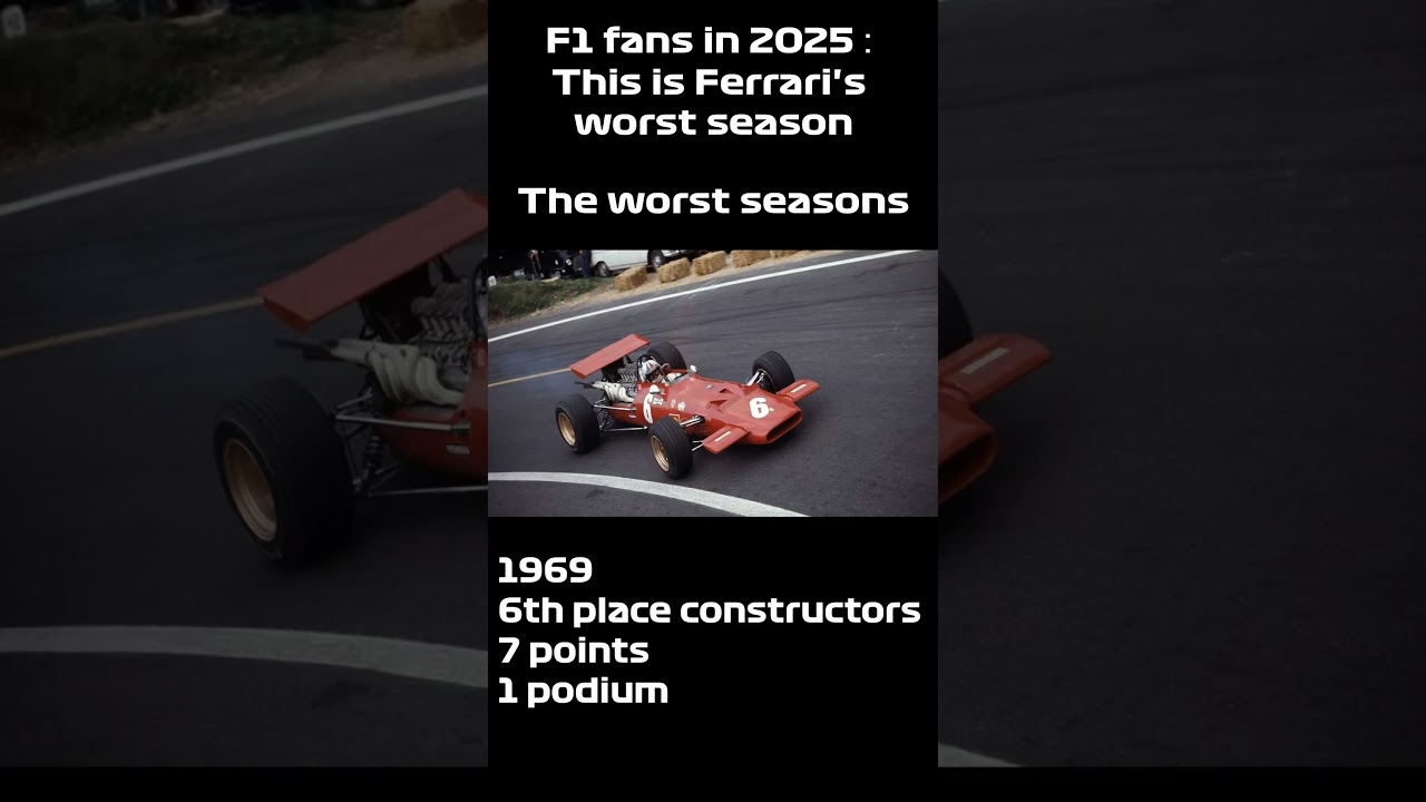 F1: Ferrari's worst seasons of all times  